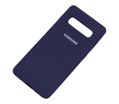 Чохол Samsung Galaxy S10+ (G975) Silicone cover синій 713473