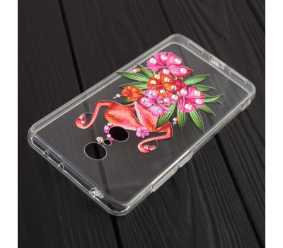 Чохол для Xiaomi Redmi 5 Hojar Diamond оранжеві фламінго 713714