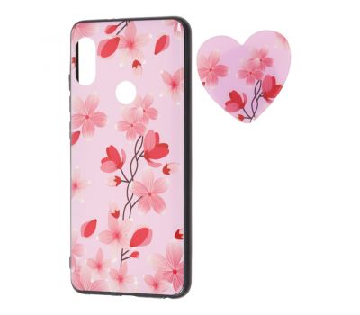 Чохол для Xiaomi Redmi Note 5 / Note 5 Pro Flowers + popsocket "Квіти №2"