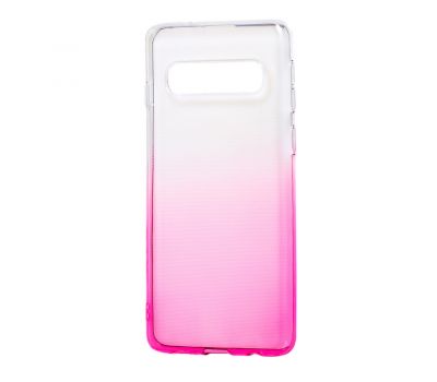 Чохол для Samsung Galaxy S10+ (G975) Gradient Design рожево-білий