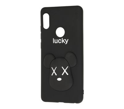 Чохол для Xiaomi Redmi Note 5 / Note 5 Pro "ведмедик Lucky" чорний