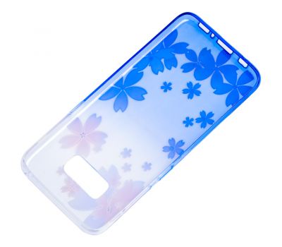 Чохол для Samsung Galaxy S8 (G950) Glamour ambre синій "квіти" 724311