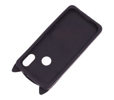 3D чохол для Xiaomi Redmi Note 5 / Note 5 Pro кіт з блискітками чорний 725031