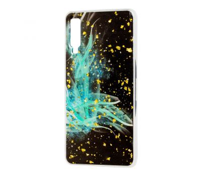 Чохол для Samsung Galaxy A7 2018 (A750) Art confetti "темно-м'ятний"