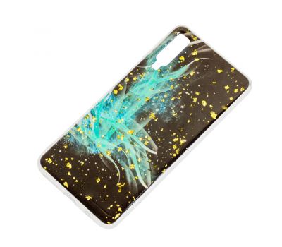 Чохол для Samsung Galaxy A7 2018 (A750) Art confetti "темно-м'ятний" 730741