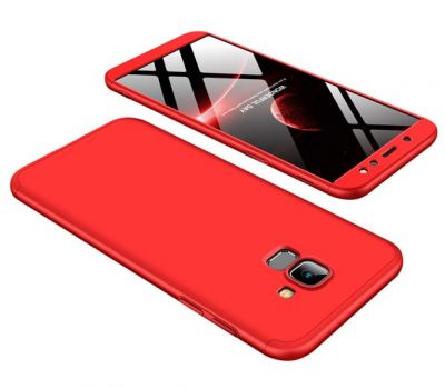 Чохол GKK LikGus для Samsung Galaxy J6 2018 (J600) 360 червоний