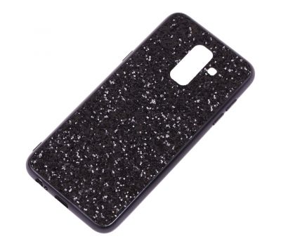 Чохол для Samsung Galaxy A6+ 2018 (A605) Shining sparkles з блискітками чорний 731218