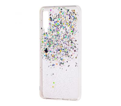Чохол для Samsung Galaxy A7 2018 (A750) glitter star цукерки прозорий