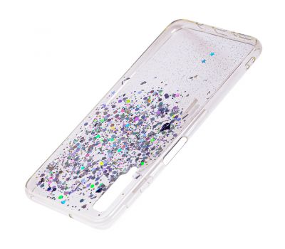 Чохол для Samsung Galaxy A7 2018 (A750) glitter star цукерки прозорий 737749
