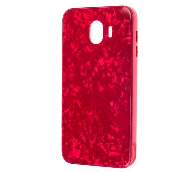 Чохол для Samsung Galaxy J4 2018 (J400) Jelly мармур червоний