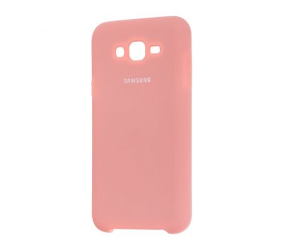 Чохол для Samsung Galaxy J7 (J700) Silky Soft Touch рожевий 2
