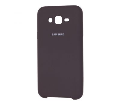 Чохол для Samsung Galaxy J7 (J700) Silky Soft Touch темно-коричневий