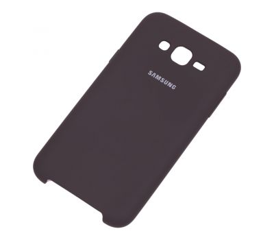 Чохол для Samsung Galaxy J7 (J700) Silky Soft Touch темно-коричневий 738101