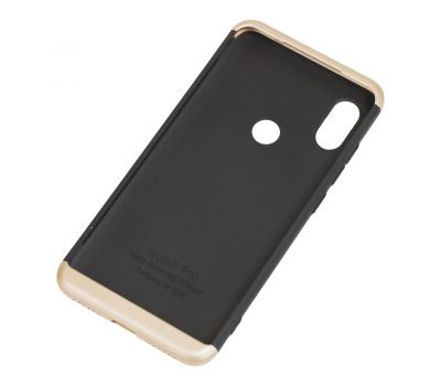 Чохол GKK LikGus для Xiaomi Redmi Note 6 Pro 360 чорно-золотистий 738682