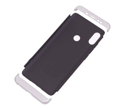 Чохол GKK LikGus для Xiaomi Redmi Note 5 / Note 5 Pro 360 чорно-сріблястий 739809