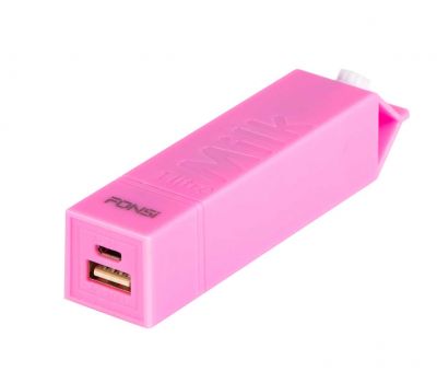 Зовнішній акумулятор Power Bank Fonsi F16-2600 mAh pink 74453