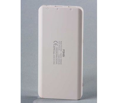 Зовнішній акумулятор Power Bank Fonsi F19-10000 mAh white 74159