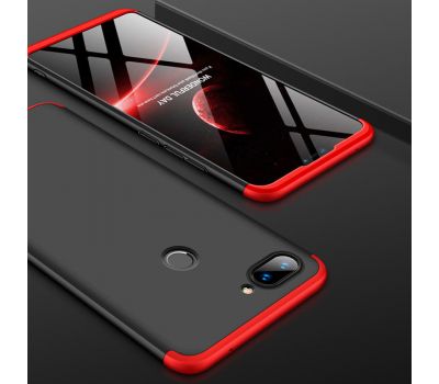 Чохол GKK LikGus для Xiaomi Mi 8 Lite 360 ​​чорно-червоний
