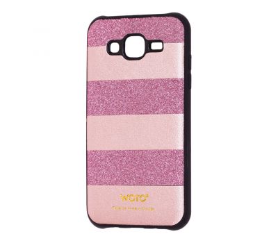 Чохол для Samsung Galaxy J5 (J500) woto з блискітками рожевий