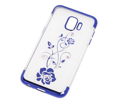 Чохол для Samsung Galaxy J2 Core 2018 (J260) kingxbar diamond flower синій 748573