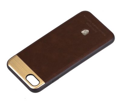 Чохол для Phone 7/8 Top-V шкіра з металевою вставкою коричневий 75352
