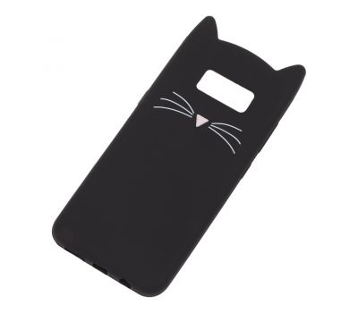 3D чохол для Samsung Galaxy S8 (G950) кіт чорний 750107
