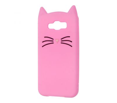 3D чохол для Samsung Galaxy J7 (J700) кіт тепло рожевий