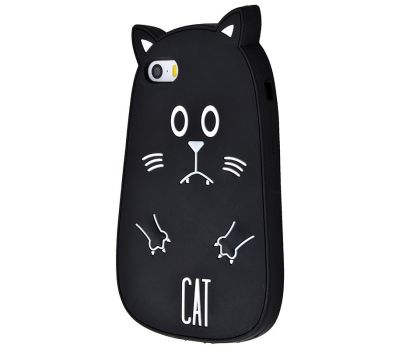 Чохол для iPhone 5 Fat Animals чорний кіт