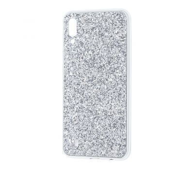 Чохол для Samsung Galaxy M10 (M105) Shining sparkles з блискітками сріблястий