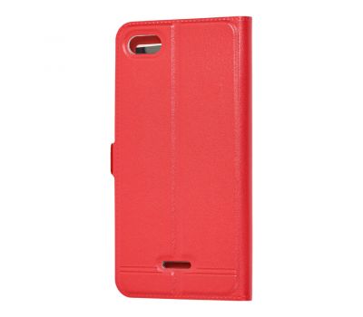 Чохол книжка для Xiaomi Redmi 6a Momax з двома вікнами червоний 757707