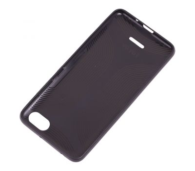 Чохол для Xiaomi Redmi 6A Leather + блискітки сріблясті 757654