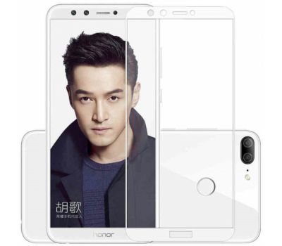 Захисне скло Huawei Honor 9 Lite 2017 Full Glue біле