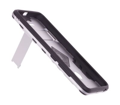 Чохол для Xiaomi Redmi 6 Transformer ударостійкий з підставкою сріблястий 766003