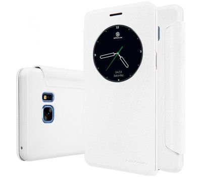 Шкіряний чохол (книга) Nillkin Spakle Series Samsung N930F Note 7 Duos білий
