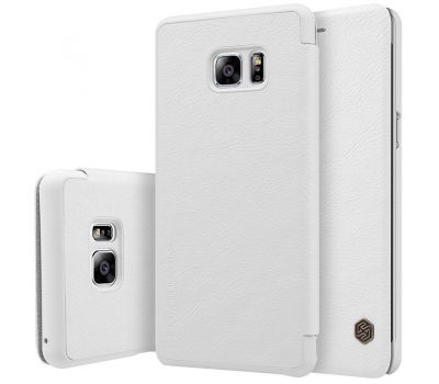 Шкіряний чохол (книга) Nillkin Qin Series Samsung N930F Galaxy Note 7 Duos білий