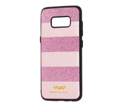Чохол для Samsung Galaxy S8 (G950) woto з блискітками рожевий