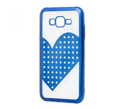 Чохол для Samsung Galaxy J7 (J700) Kingxbar серце синій