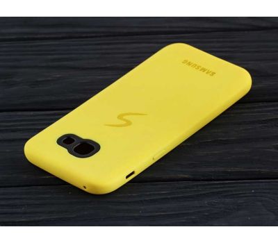 Чохол для Samsung Galaxy A7 2017 (A720) Silicon case жовтий 77318