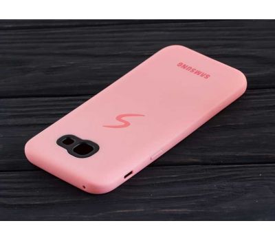 Чохол для Samsung Galaxy A5 2017 (A520) Silicon case рожевий 77312