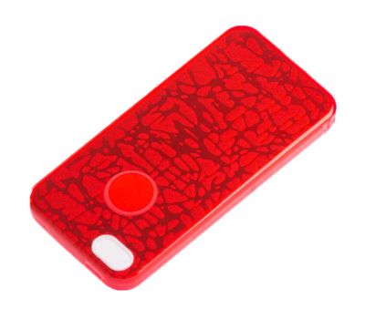 Чохол для iPhone 5 Shine 3D червоний 77240