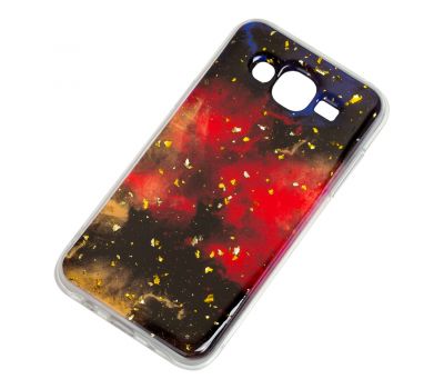 Чохол для Samsung Galaxy J5 (J500) Art confetti "темно-червоний" 770883