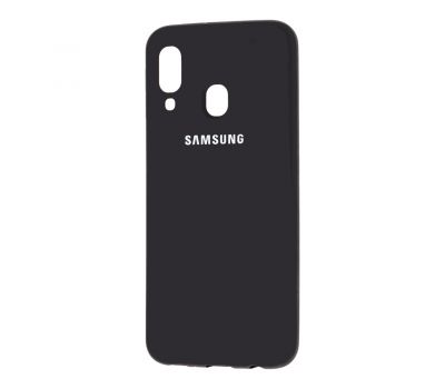 Чохол для Samsung Galaxy A40 (A405) Silicone cover чорний