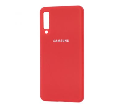 Чохол для Samsung Galaxy A7 2018 (A750) Silicone cover червоний