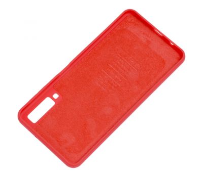Чохол для Samsung Galaxy A7 2018 (A750) Silicone cover червоний 779417