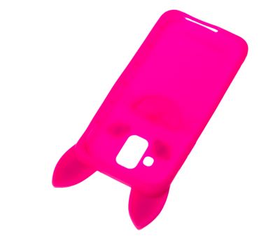 3D чохол для Samsung Galaxy A6 2018 (A600) кіт mini рожевий 780046