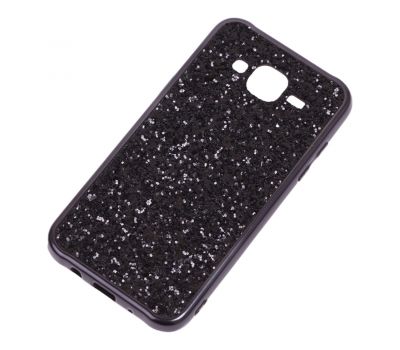 Чохол для Samsung Galaxy J5 (J500) Shining sparkles з блискітками чорний 781783