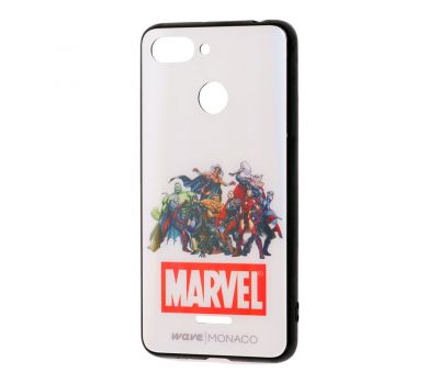 Чохол для Xiaomi  Redmi 6 Wave Monaco "Marvel" білий