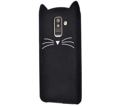 Чохол 3D для Samsung Galaxy A6+ 2018 (A605) кіт чорний