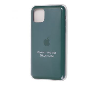 Чохол для iPhone 11 Pro Max Silicone case "сосновий зелений"