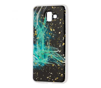 Чохол для Samsung Galaxy J6+ 2018 (J610) Art confetti "темно-м'ятний"